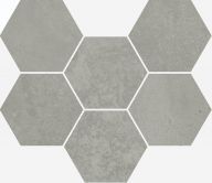 Плитка Италон Terraviva Terraviva Grey Mosaico Hexagon Nat 25x29