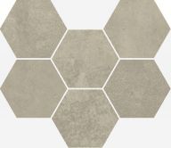 Плитка Италон Terraviva Terraviva Greige Mosaico Hexagon Nat 25x29